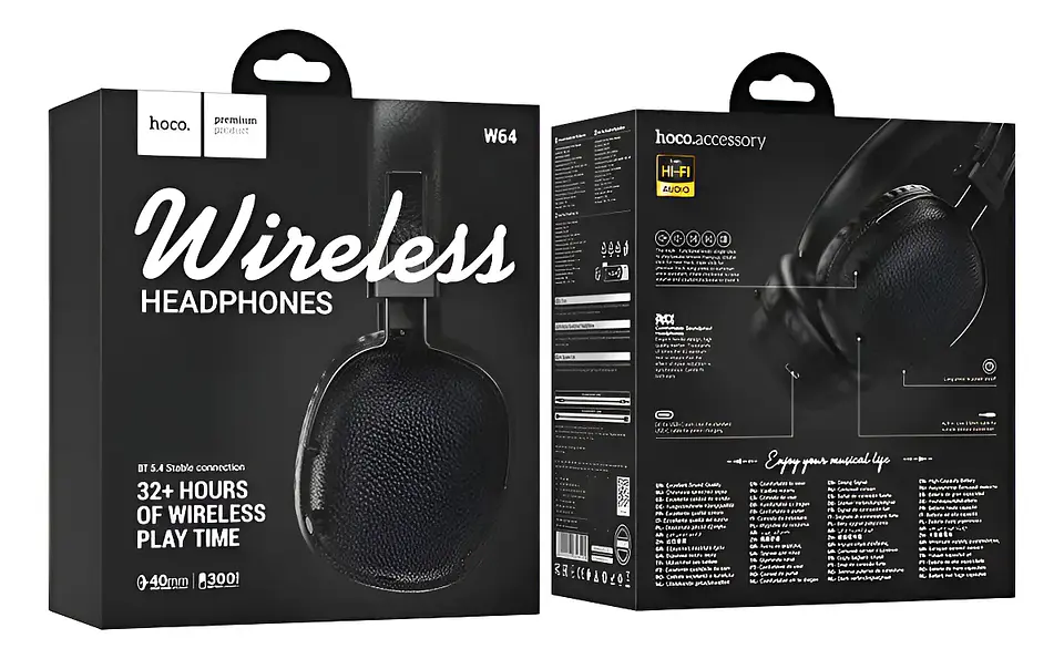 Audífonos Bluetooth HOCO W64 Inalámbricos Diadema 1