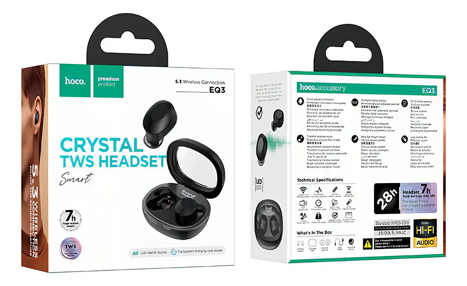 Audífonos Inalámbricos Bluetooth HOCO EQ3 TWS 4