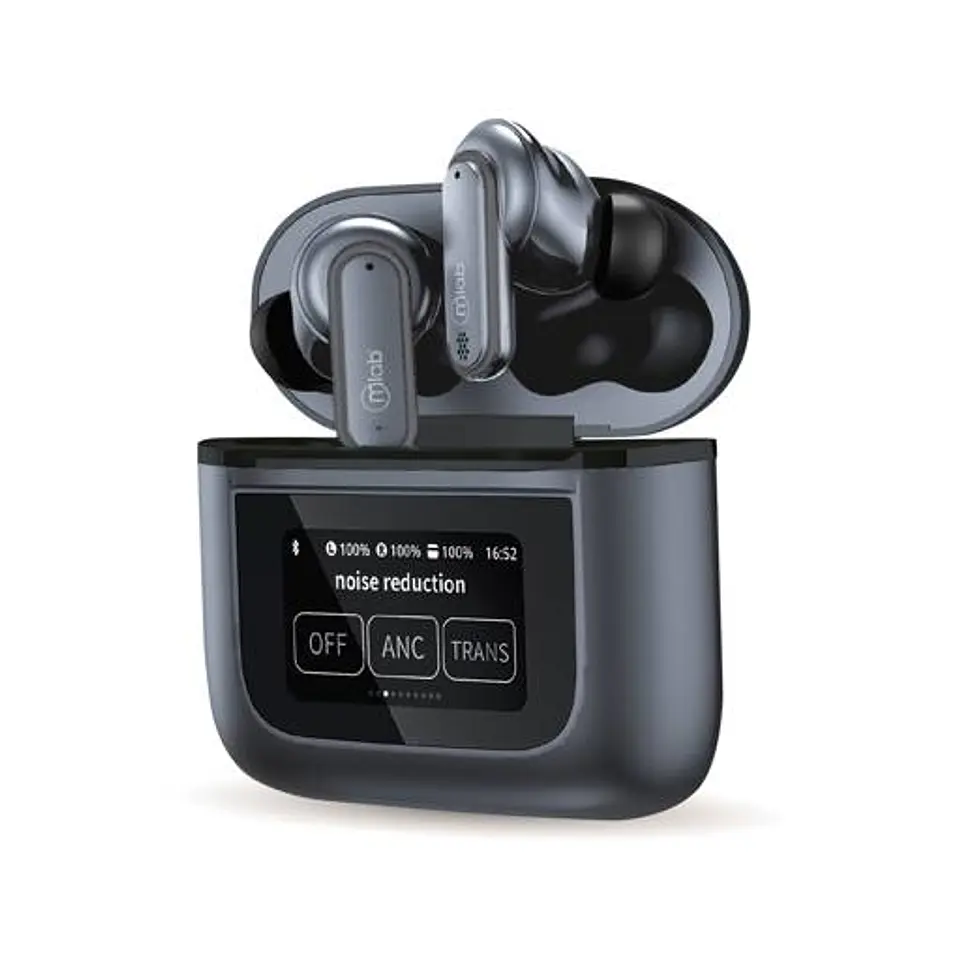 Audífonos Bluetooth TWS con Pantalla Táctil ANC + ENC 2
