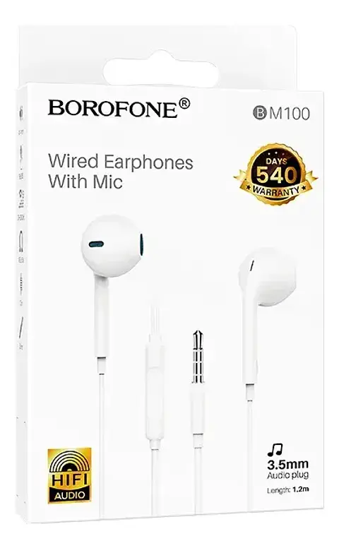 Audífonos con Micrófono Borofone BM100 Jack 3.5 mm