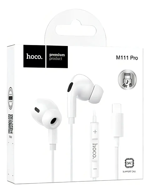 Audífonos Alámbricos HOCO M111 Pro Lightning con Micrófono