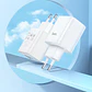 Cargador HOCO DC68 25W USB + USB-C Carga Rápida Certificado Blanco - Miniatura 3