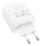 Cargador HOCO DC68 25W USB + USB-C Carga Rápida Certificado Blanco - Miniatura 4