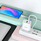 Cargador HOCO C80A 20W USB-C Carga Rápida + Cable USB-C a USB-C Blanco - Miniatura 4