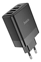 Cargador HOCO C127A 45W USB-C + 3 USB Carga Rápida Color Negro - Miniatura 3