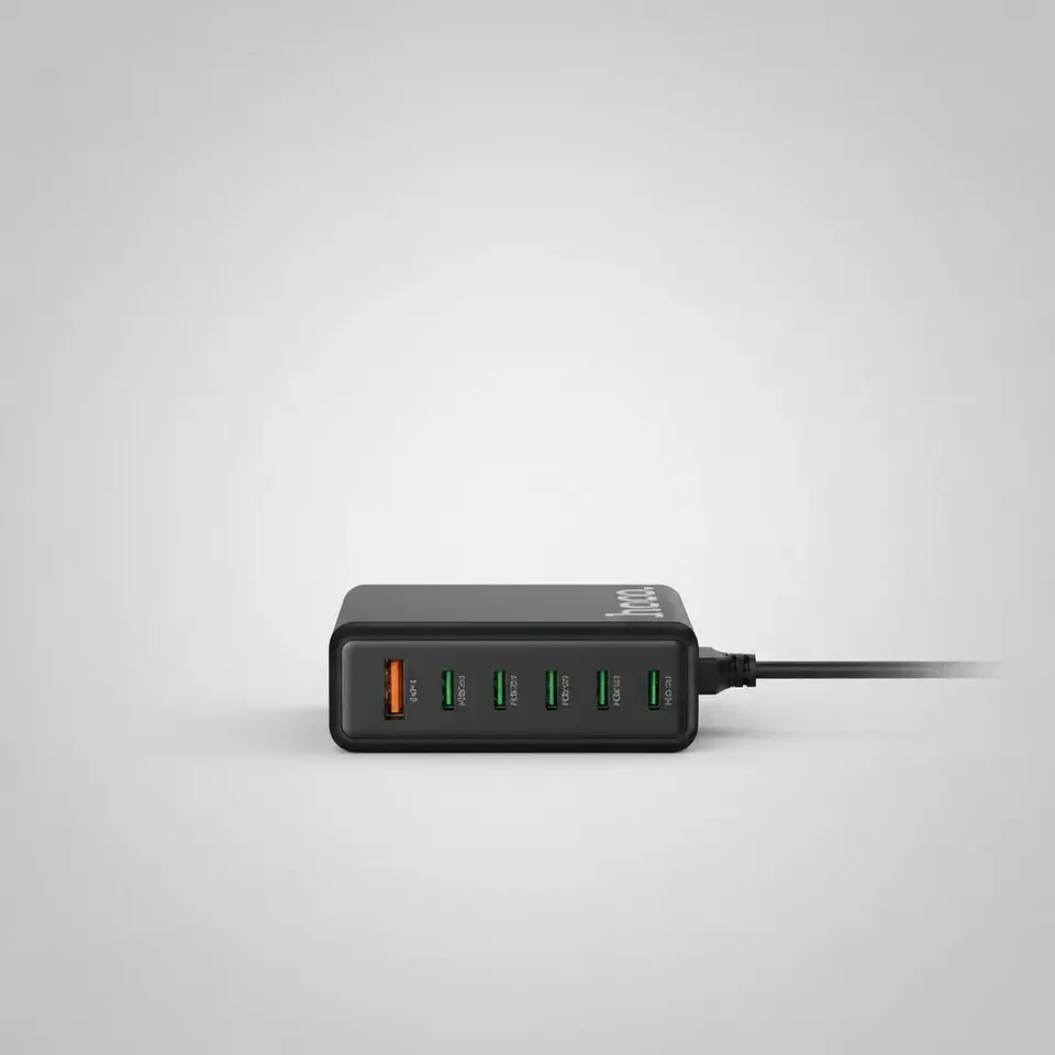 Estación de Carga HOCO C152A 70W USB-C + USB Carga Rápida con Cable Tipo C 2