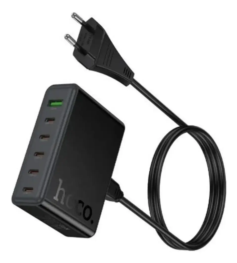 Estación de Carga HOCO C152A 70W USB-C + USB Carga Rápida con Cable Tipo C 3