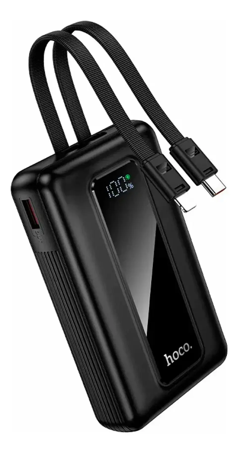 Power Bank HOCO J162 10000mAh Carga Rápida 22.5W con Cables Integrados y Pantalla LED 1