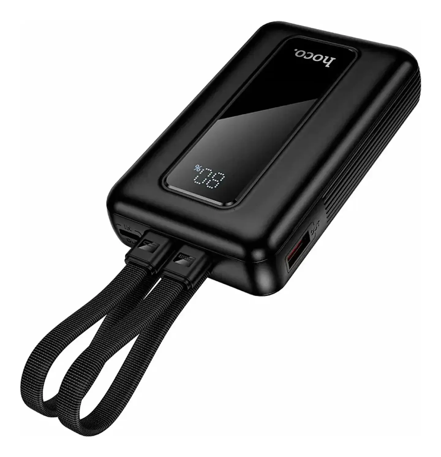 Power Bank HOCO J162 10000mAh Carga Rápida 22.5W con Cables Integrados y Pantalla LED 3