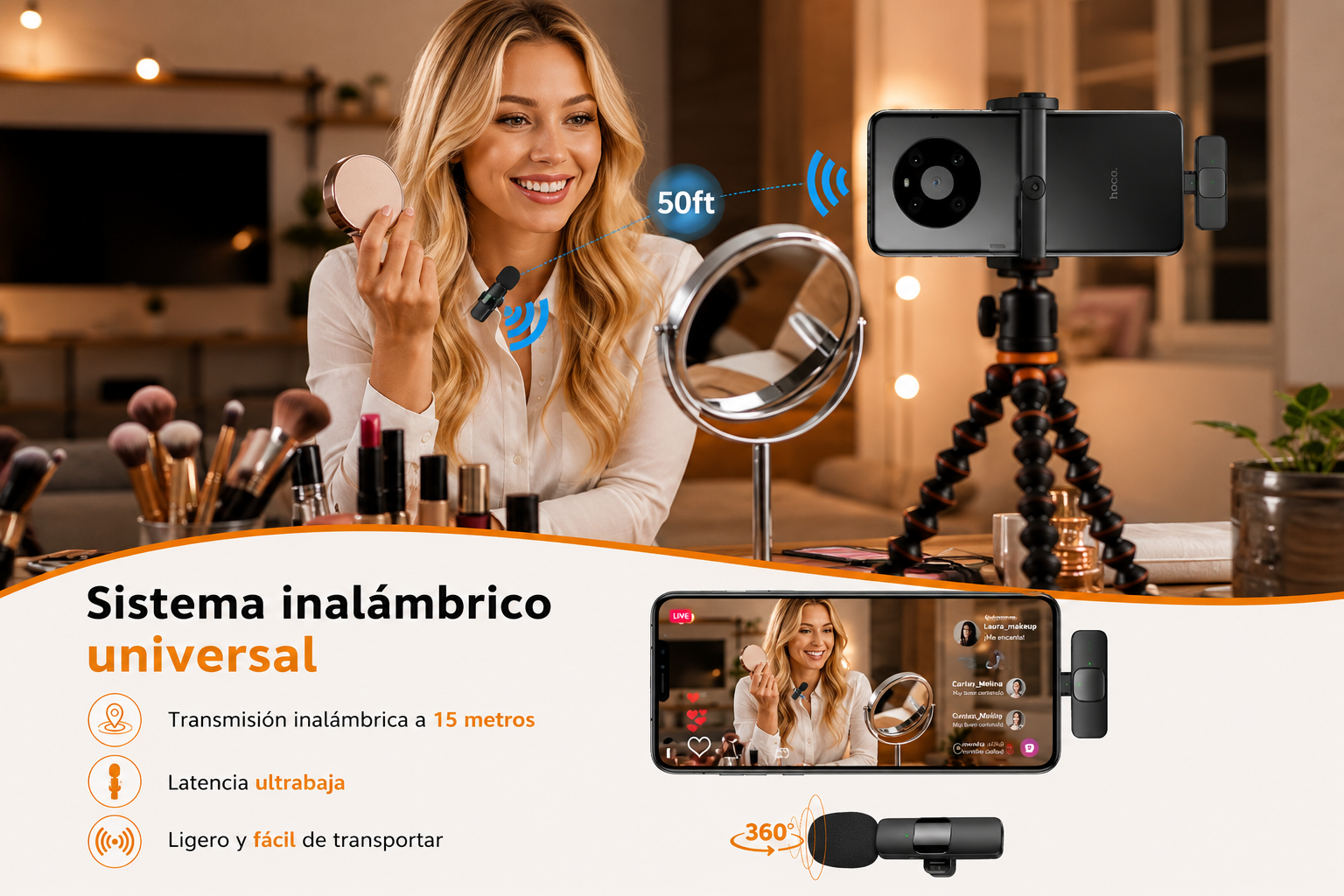 Micrófonos para Creadores de Contenido