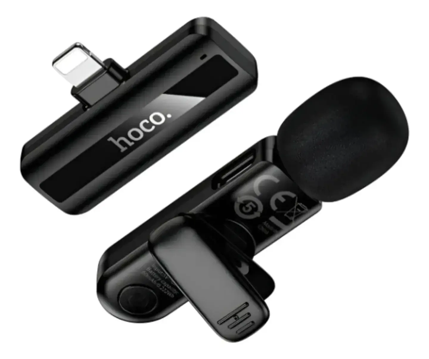 Micrófono Inalámbrico Lavalier Lightning 2.4G HOCO L20 Negro 2