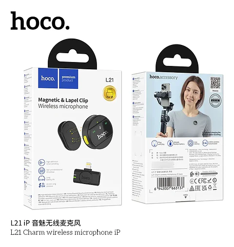 Micrófono Inalámbrico HOCO L21 Lightning para iPhone