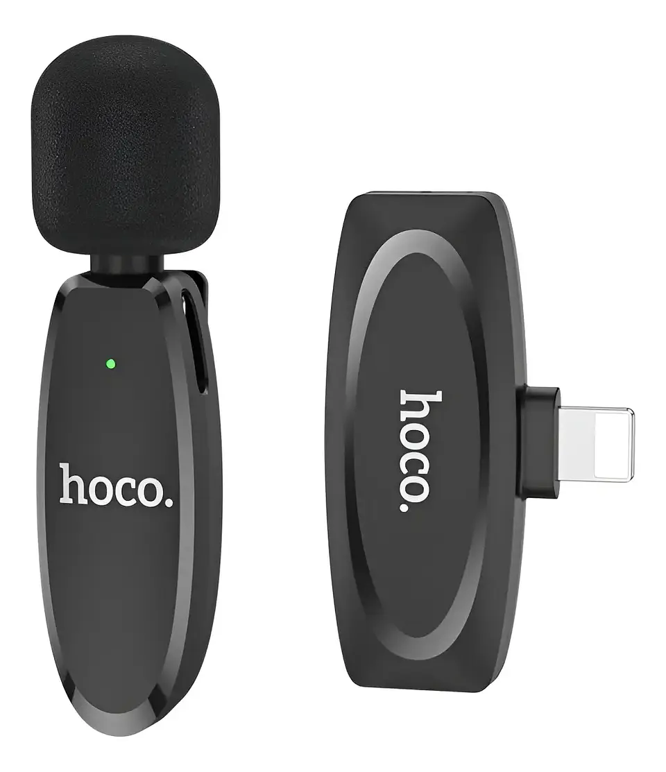 Micrófono Inalámbrico Lihtning Hoco L15 Color Negro Iphone 2