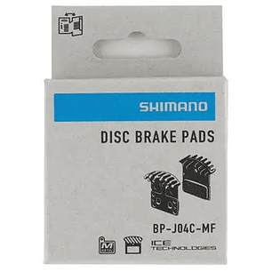 Pastillas de freno metálicas Shimano, 2 pistones, BP-J04C-MF