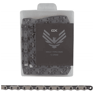 Cadena SRAM Eagle GX T-Type Flattop 126 Links Plateado