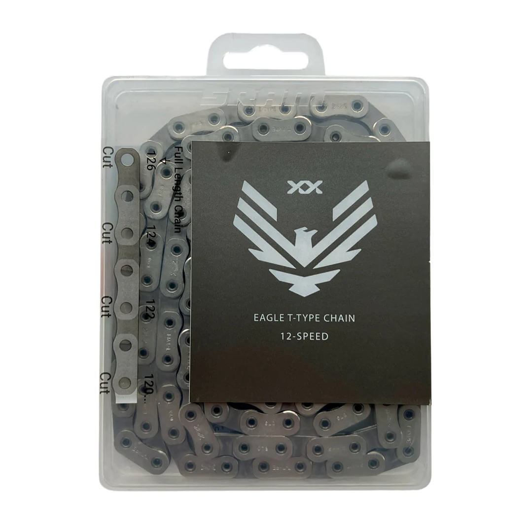 Cadena SRAM Eagle XX A1 T-Type Flattop HollowPin 126 Links Plateado 1
