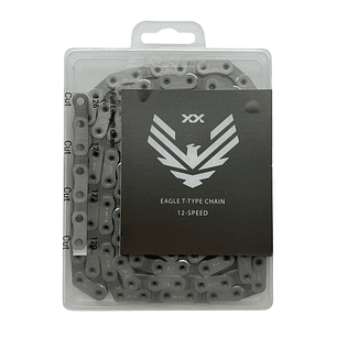 Cadena SRAM Eagle XX A1 T-Type Flattop HollowPin 126 Links Plateado