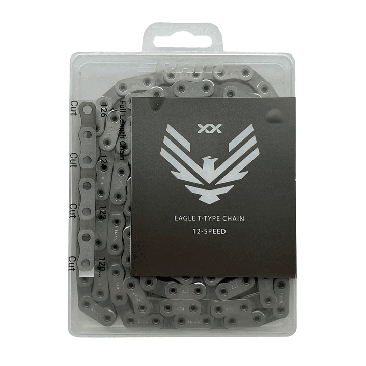 Cadena SRAM Eagle XX A1 T-Type Flattop HollowPin 126 Links Plateado 1