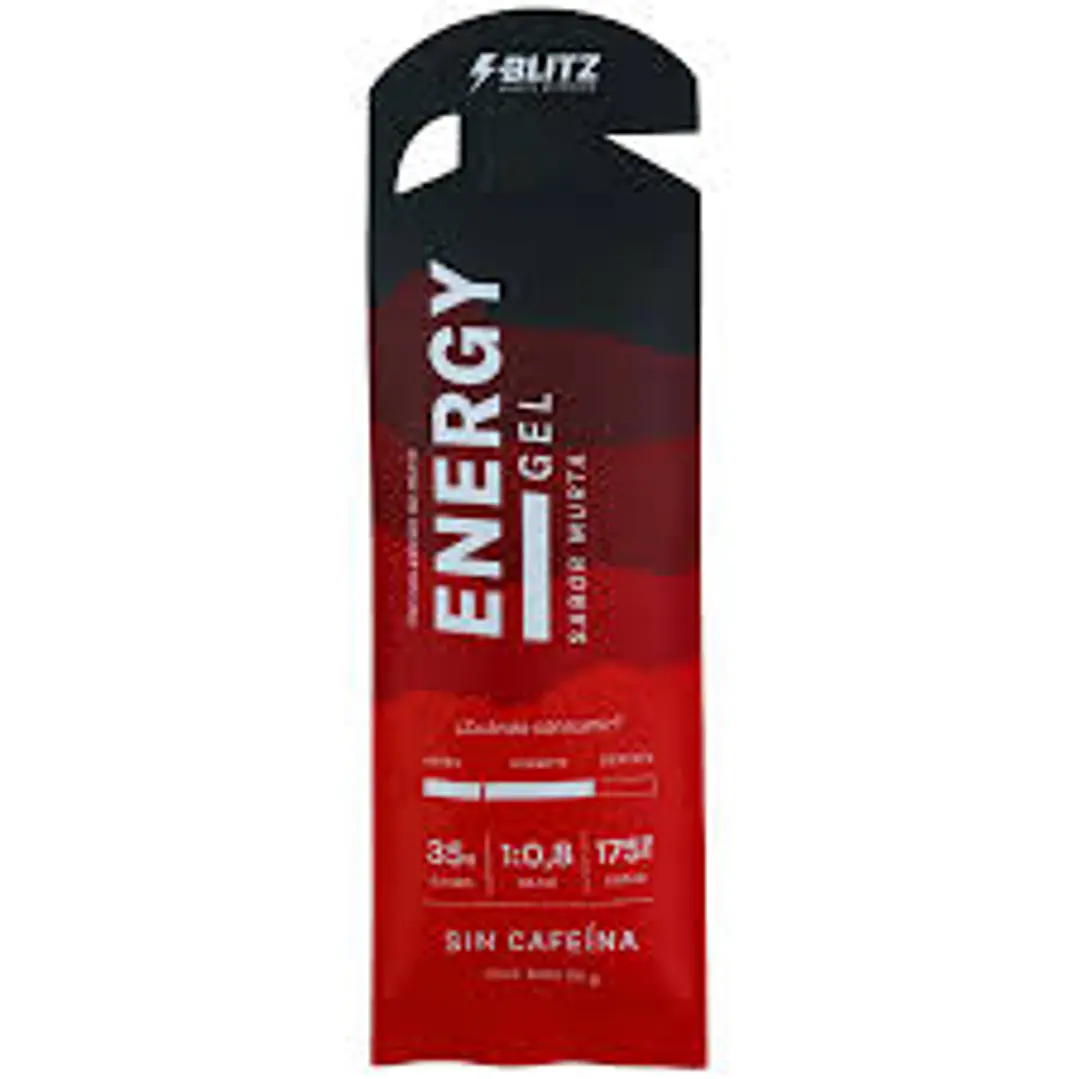 BLITZ Geles Energéticos Sin Cafeína 35 g. RATIO 1:0,8 4