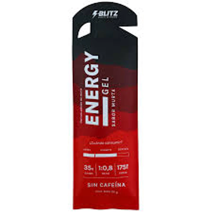 BLITZ Geles Energéticos Sin Cafeína 35 g. RATIO 1:0,8 4