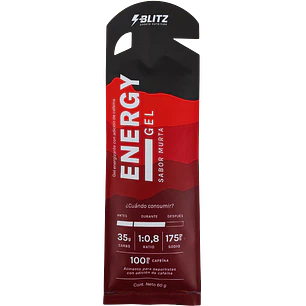 BLITZ Geles Energéticos Con Cafeína 100 mg. 35 g. RATIO 1:0,8