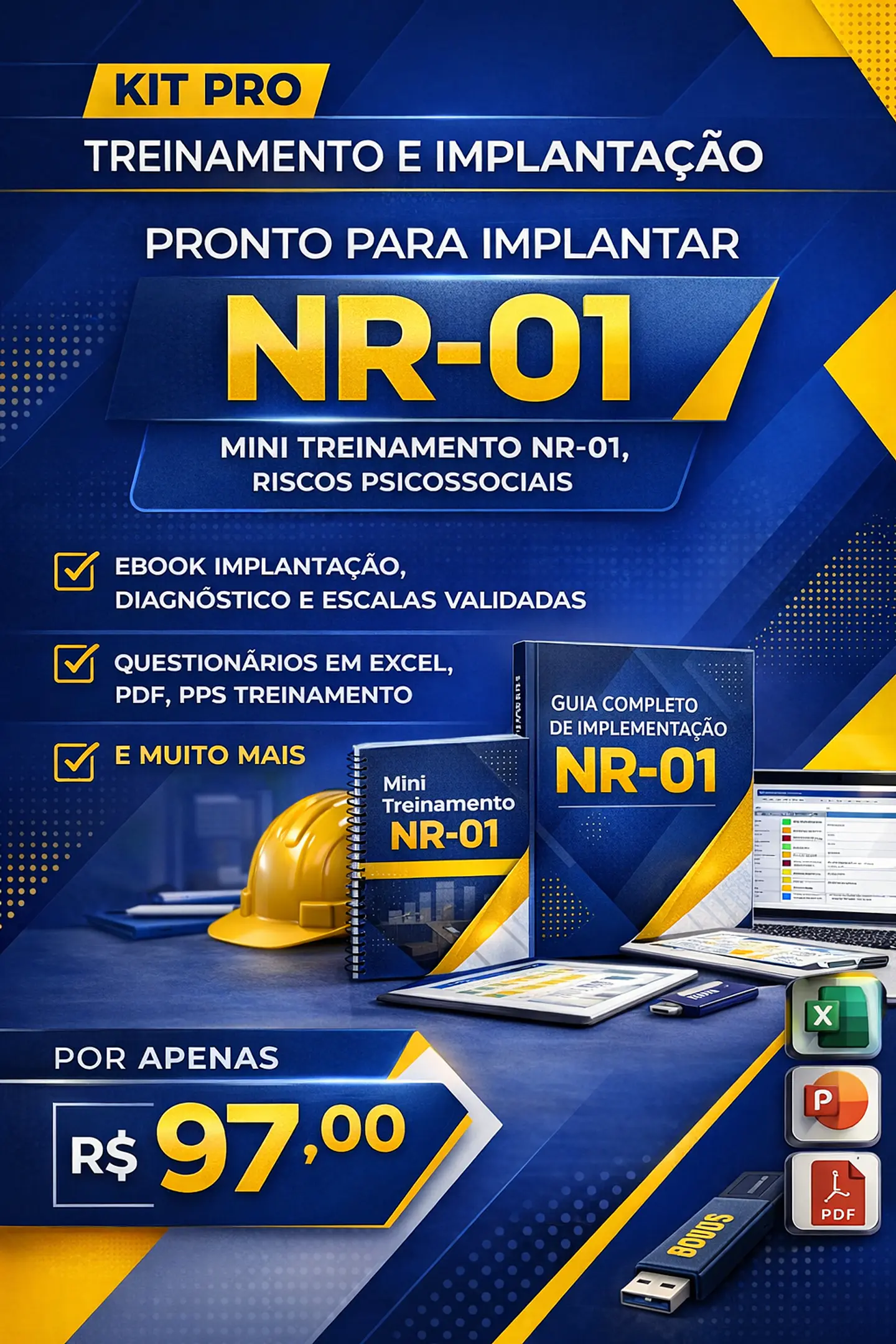 Gestão de Riscos Psicossociais e NR-01 para RH e Departamento Pessoal Curso  2