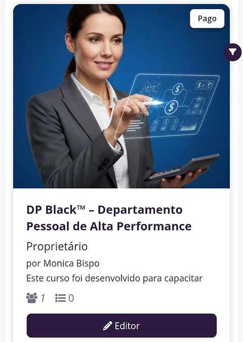 Acelerador  Certificação Excellence no DP  - INSCRICOES ENCERRADAS 