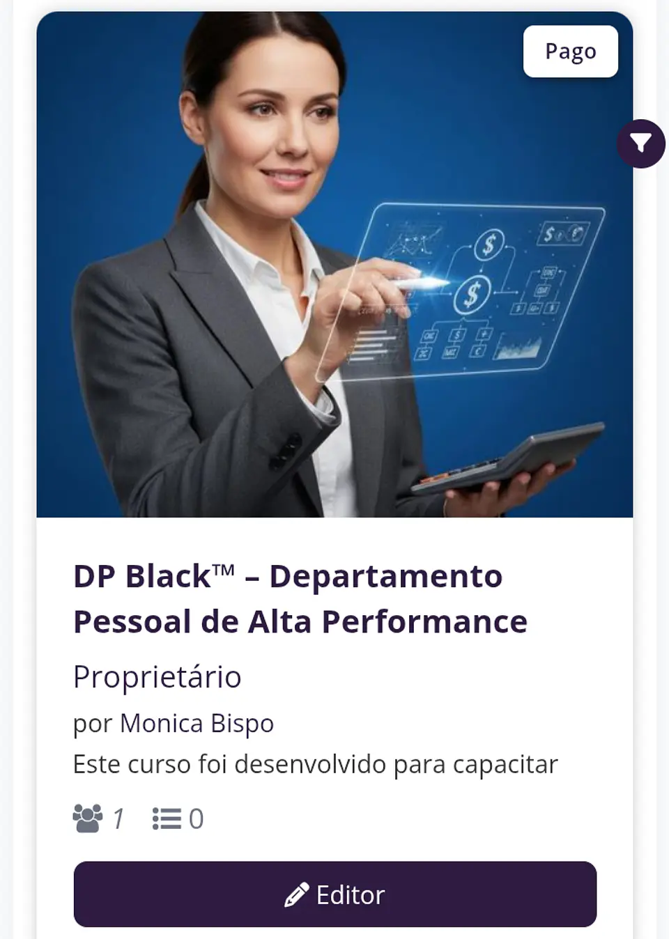 Acelerador  Certificação Excellence no DP  - INSCRICOES ENCERRADAS  1