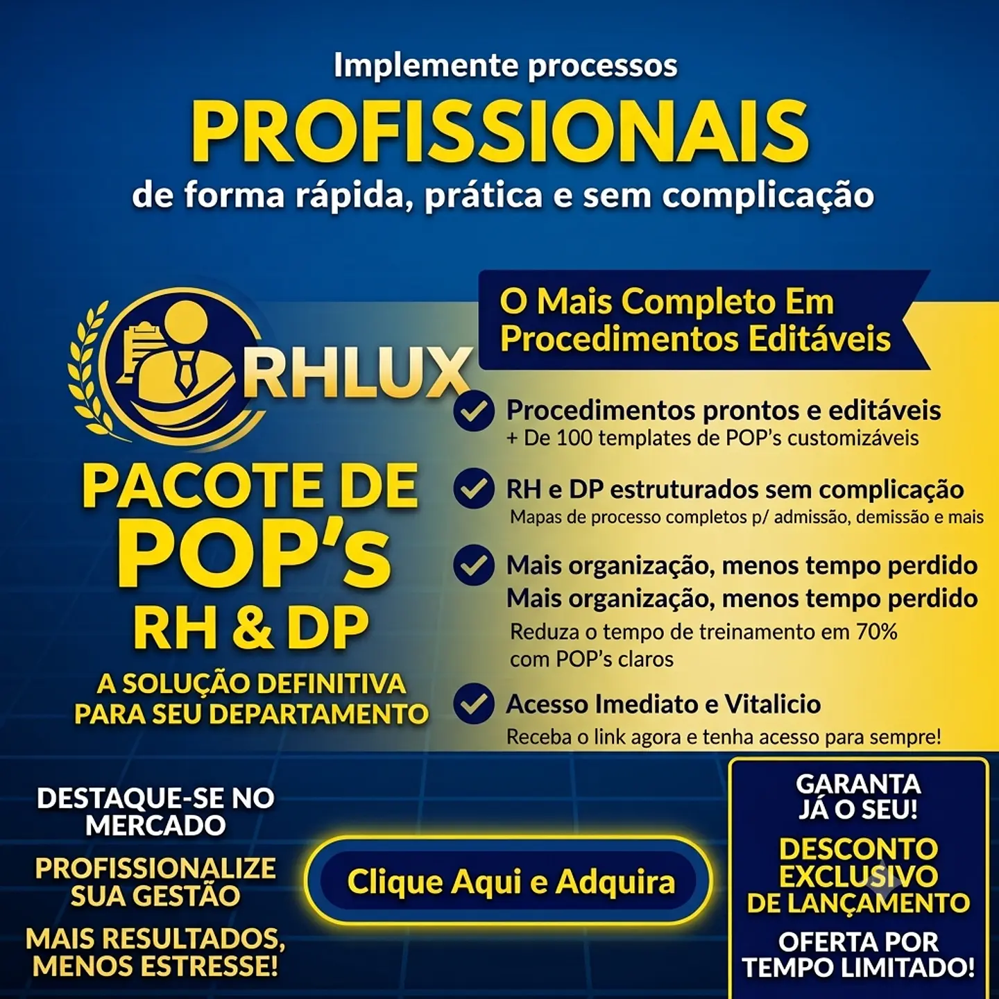 PROCEDIMENTOS PARA RECURSOS HUMANOS E DEPTO PESSOAL EDITAVEL  POPS 2