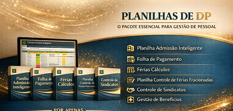 DPLUX OPERACAO BLINDADA SISTEMAS DP EM XLS PLANILHAS PARA O SETOR DEPARTAMENTO PESSOAL COMPLETA
