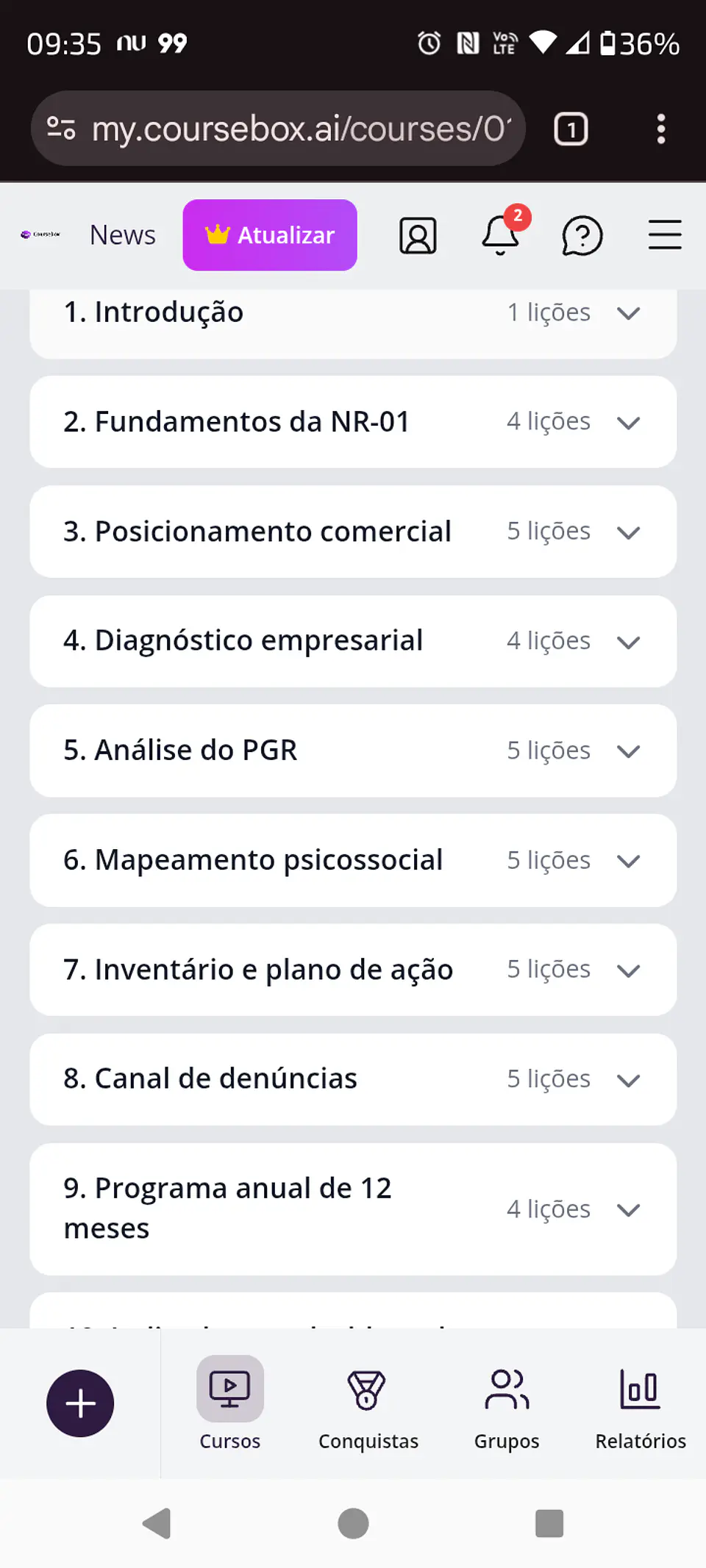 formação em consultora Nr01 Canal de denuncia  2