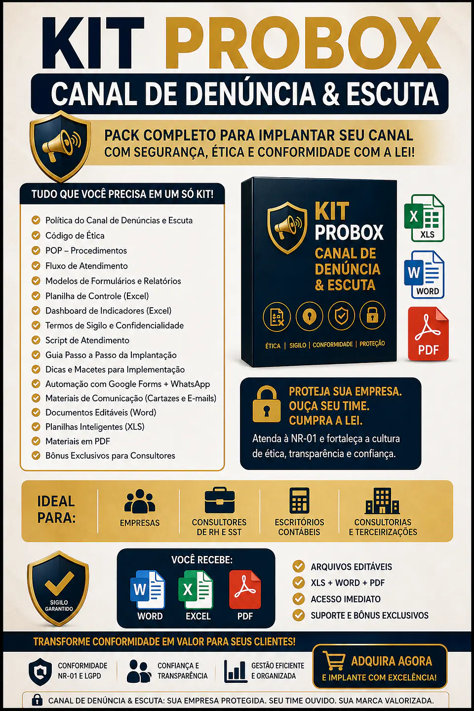 KIT PROBOX – CANAL DE DENÚNCIA & ESCUTA 1