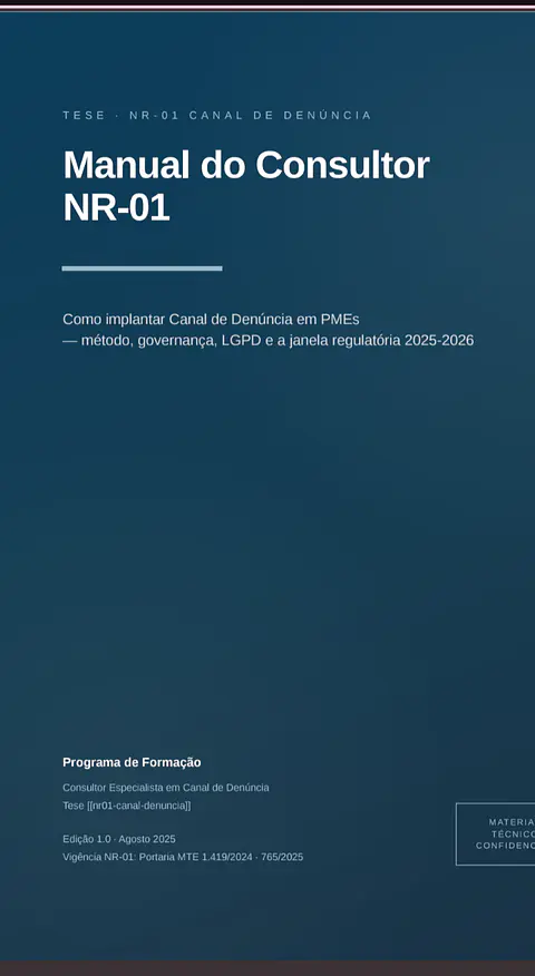 Livro Tese em Nr01 & canal de denuncia  Consultor 