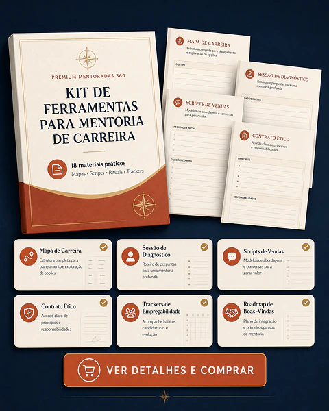 Kit  Completo de Ferramentas para Mentorias de Carreira ProMax 