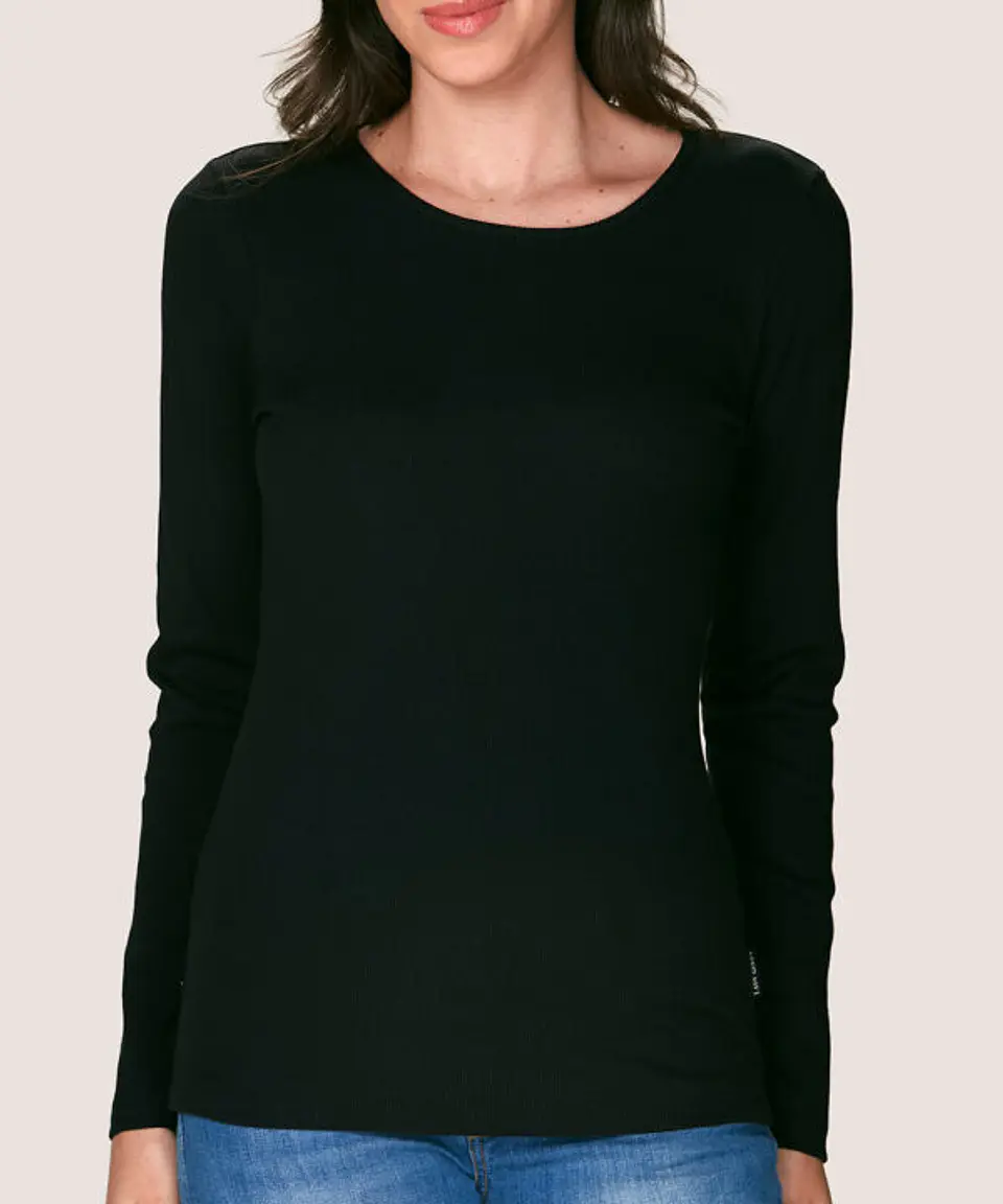Camiseta Cotton Rib Manga Larga 1