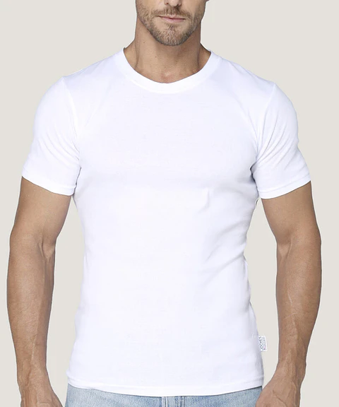 Camiseta Cotton Cuello Redondo