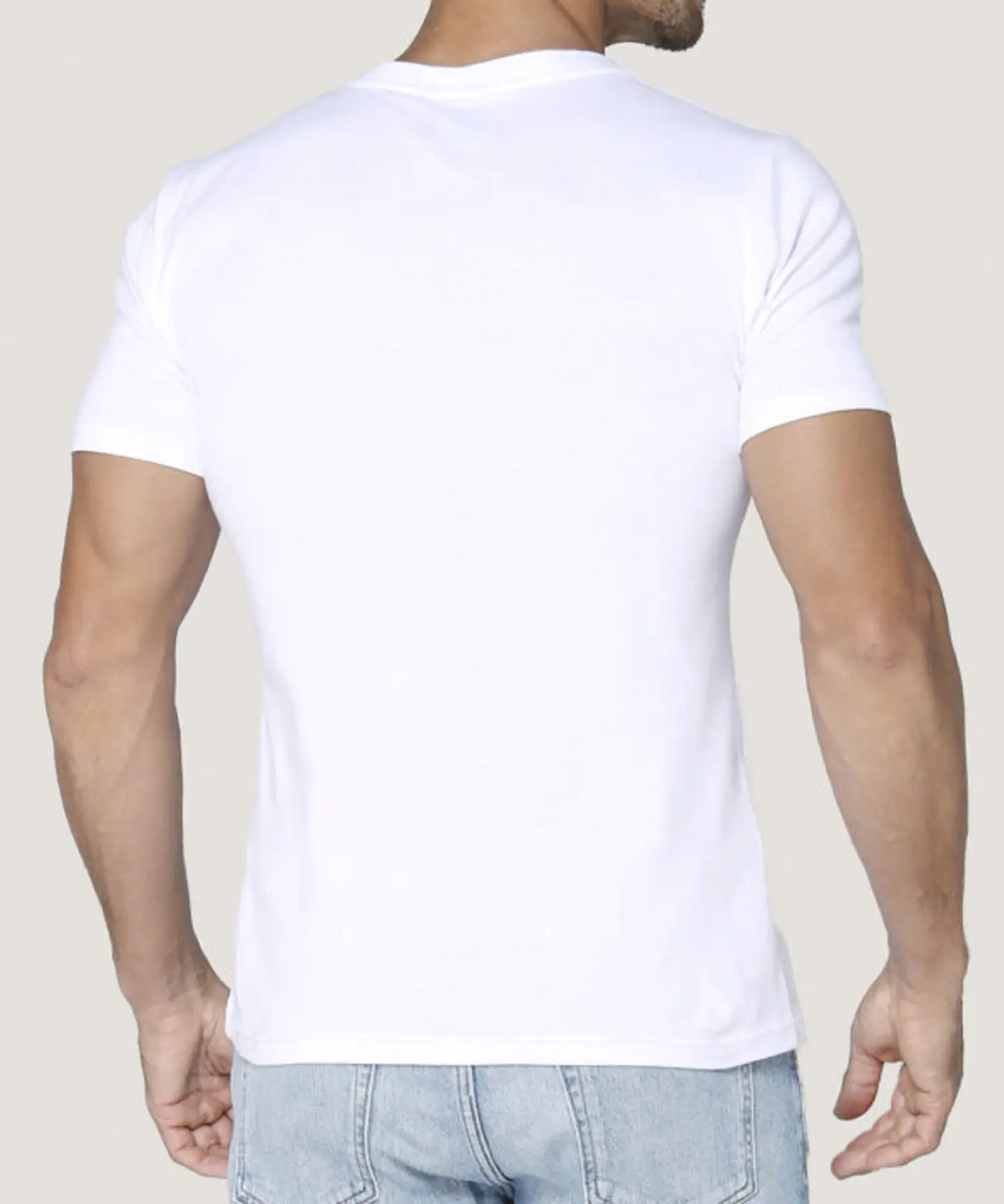 Camiseta Cotton Cuello en V 3