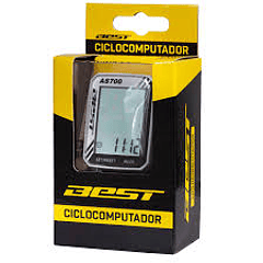 CICLOCOMPUTADOR BEST AS-700-3L CON CABLE 8 FUNCIONES