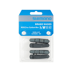 PATINES DE FRENO (PAR) SHIMANO R55C3 PARA LLANTAS DE CARBONO