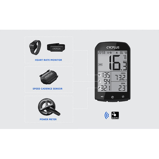 CICLOCOMPUTADOR INALAMBRICO CYCPLUS M1  5