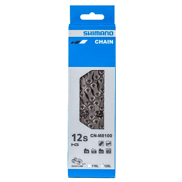 CADENA SHIMANO DEORE XT 12V CN-M8100 116 LINKS 2