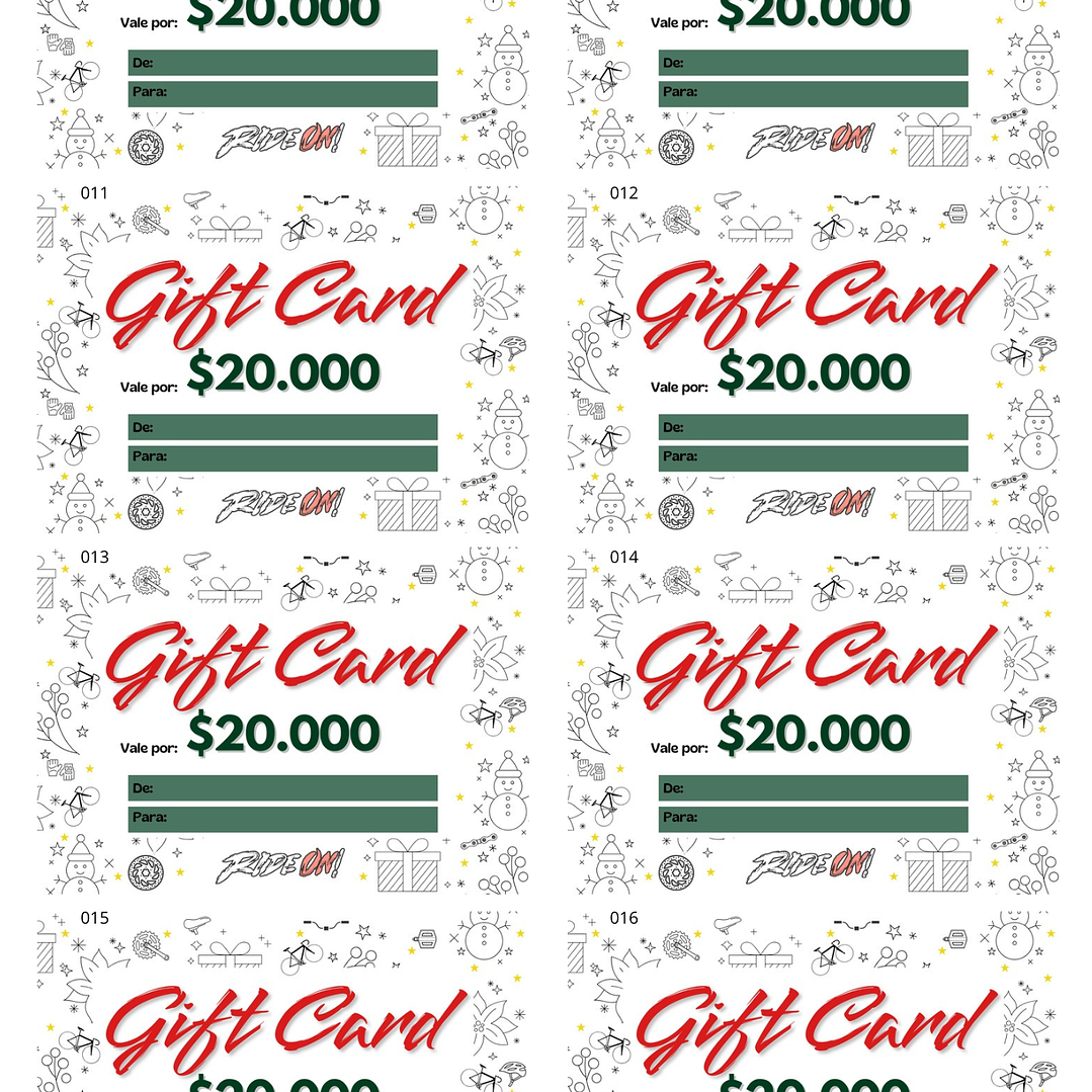 GIFT CARD NAVIDAD 2