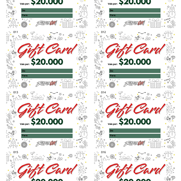 GIFT CARD NAVIDAD 2