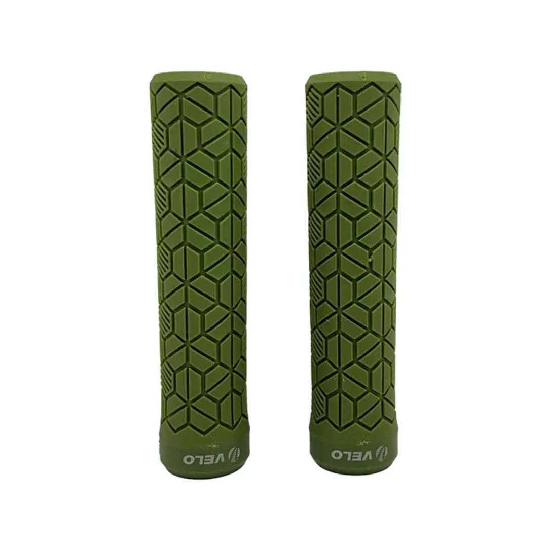 Puño VELO MTB Verde Oscuro Lock Resina 2