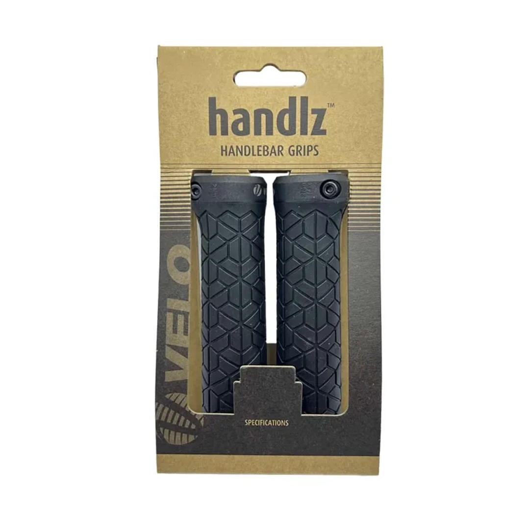 Puño VELO MTB Negro Lock Aluminio 134mm 3