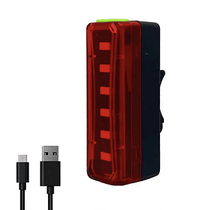 LUZ TRASERA USB 4 FUNCIONES 6 LED Q47 