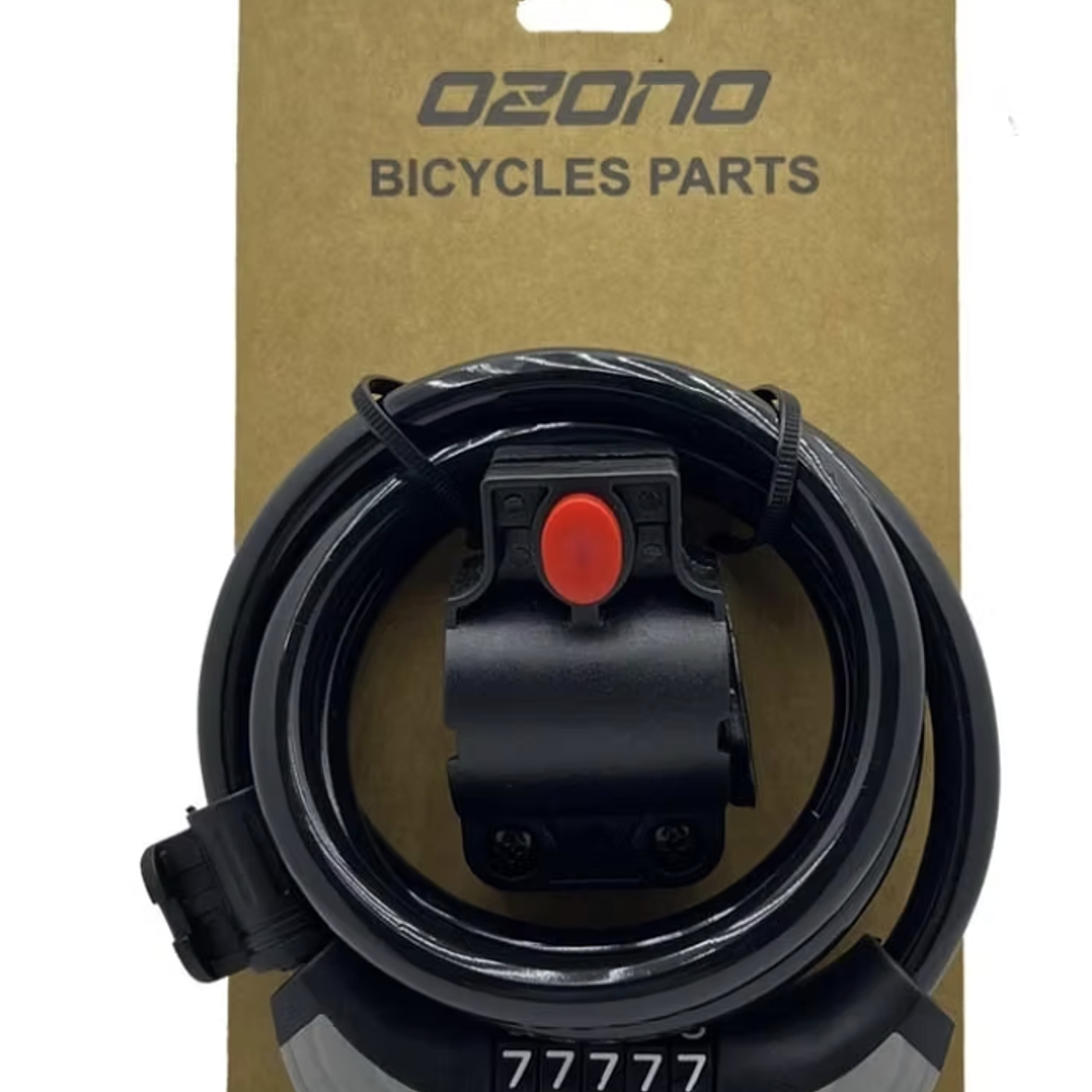 CANDADO OZONO CON CLAVE Y SOPORTE 1