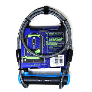 Candado OnGuard Llave U-Lock NS Cable 115X230mm Azul