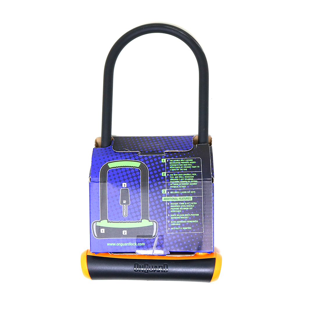 Candado OnGuard Llave U-Lock NS LS 115X292mm Naranjo 1