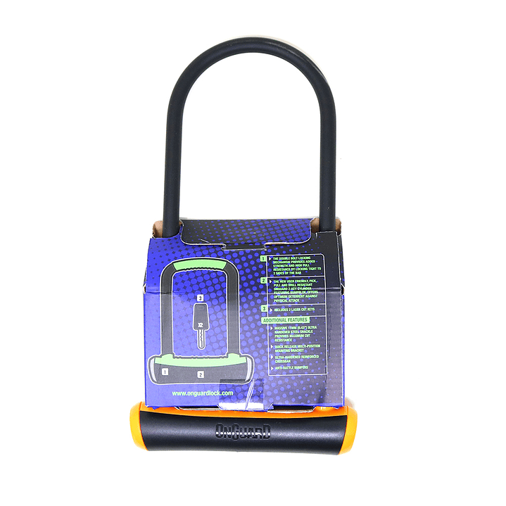 Candado OnGuard Llave U-Lock NS LS 115X292mm Naranjo 1
